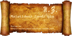 Malatidesz Zenóbia névjegykártya